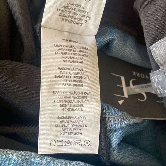 Lysse Cropped Side Slit Denim Ankle Length Leggings Light Wash Women’s Size S - Picture 14 of 14